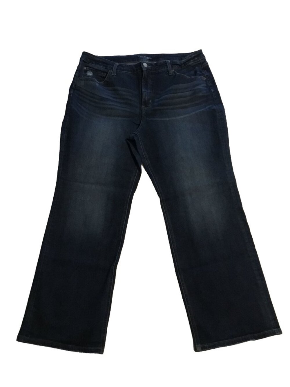 Time and Tru - High Rise Bootcut Jeans - Dark Wash Denim - Women's Size 22